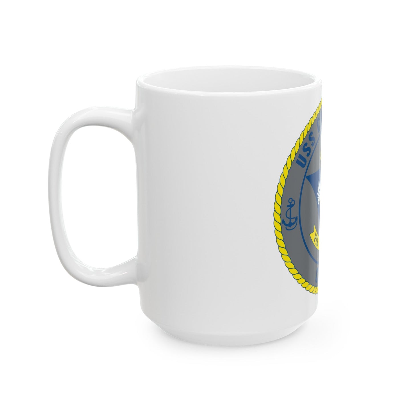 USS Carl Vinson CVN 70 (U.S. Navy) White Coffee Mug-The Sticker Space