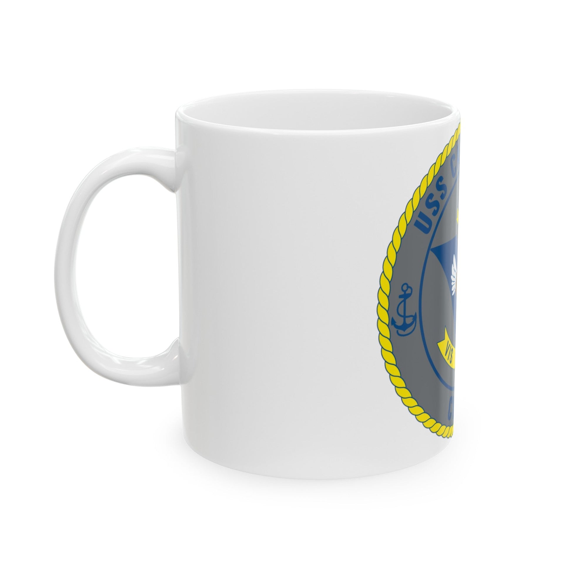 USS Carl Vinson CVN 70 (U.S. Navy) White Coffee Mug-The Sticker Space