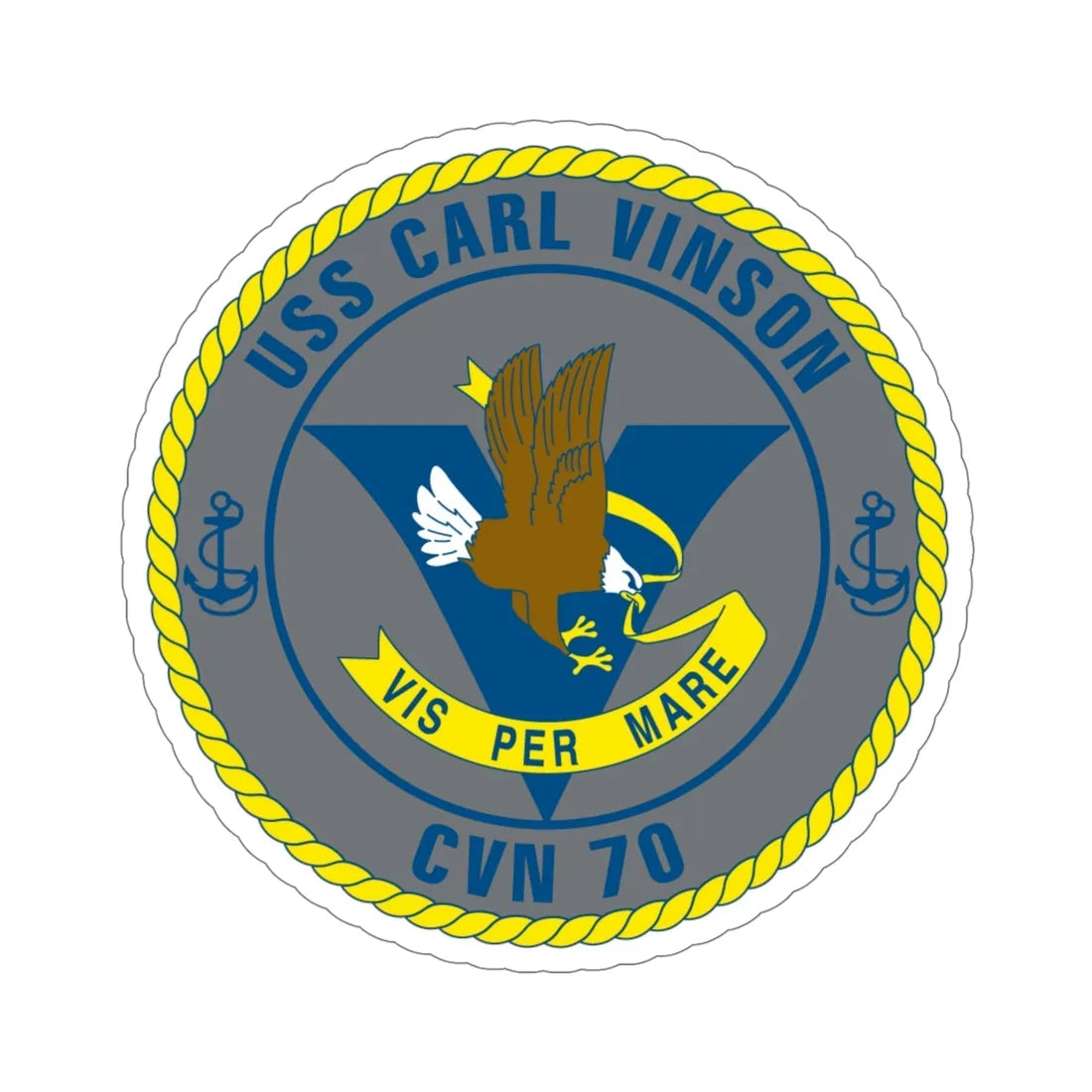 USS Carl Vinson CVN 70 (U.S. Navy) STICKER Vinyl Die-Cut Decal 5 Inch - The Sticker Space