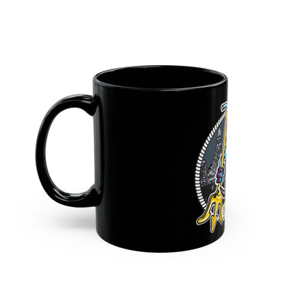 USS Charlotte SSN 766 (U.S. Navy) Black Coffee Mug-The Sticker Space