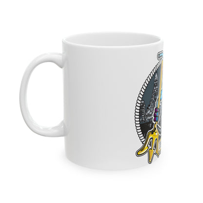 USS Charlotte SSN 766 (U.S. Navy) White Coffee Mug-The Sticker Space