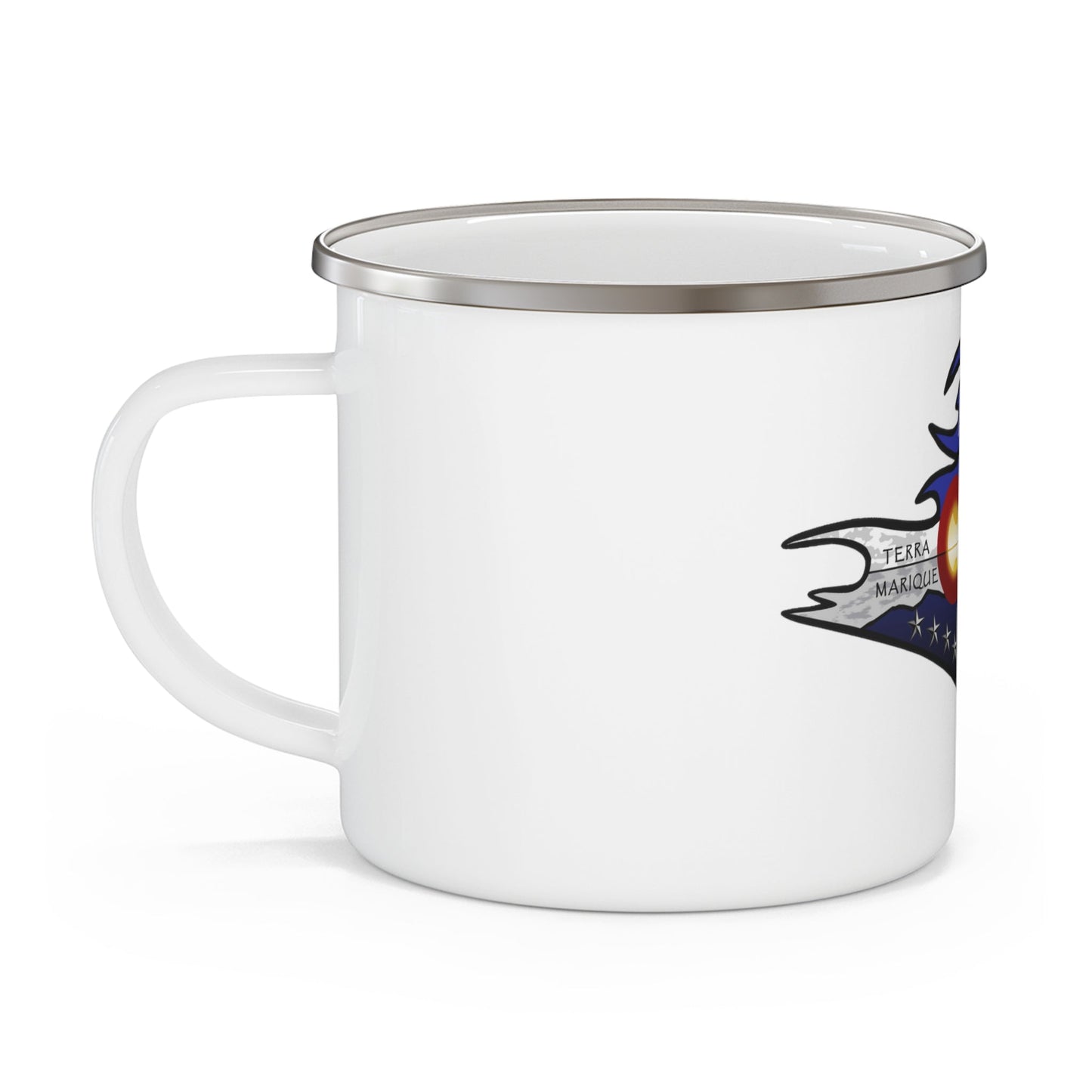 USS Colorado v2 (U.S. Navy) Enamel Mug 12oz-12oz-The Sticker Space