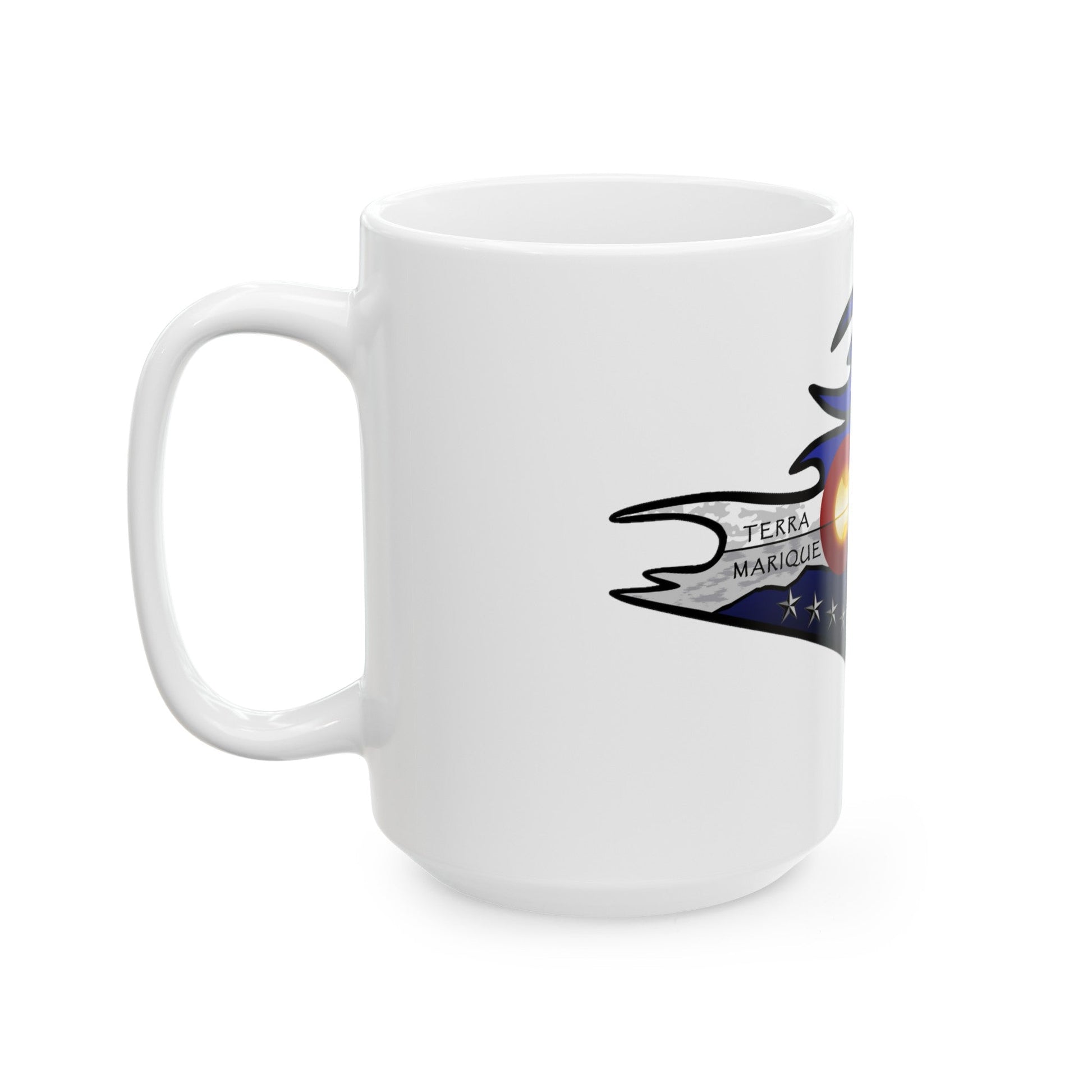 USS Colorado v2 (U.S. Navy) White Coffee Mug-The Sticker Space