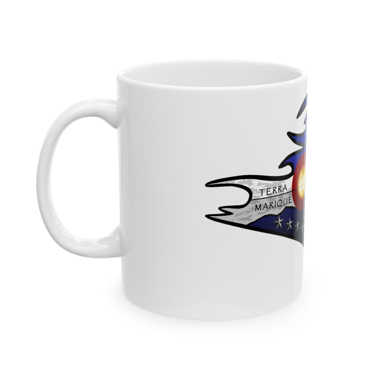 USS Colorado v2 (U.S. Navy) White Coffee Mug-The Sticker Space