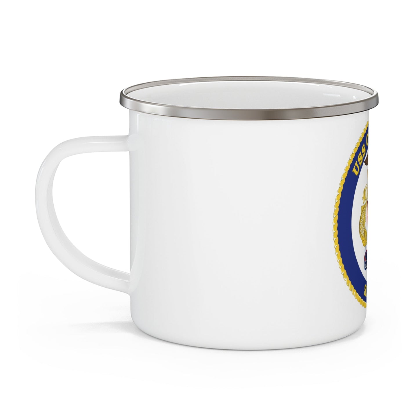 USS Columbus SSN 762 (U.S. Navy) Enamel Mug 12oz-12oz-The Sticker Space