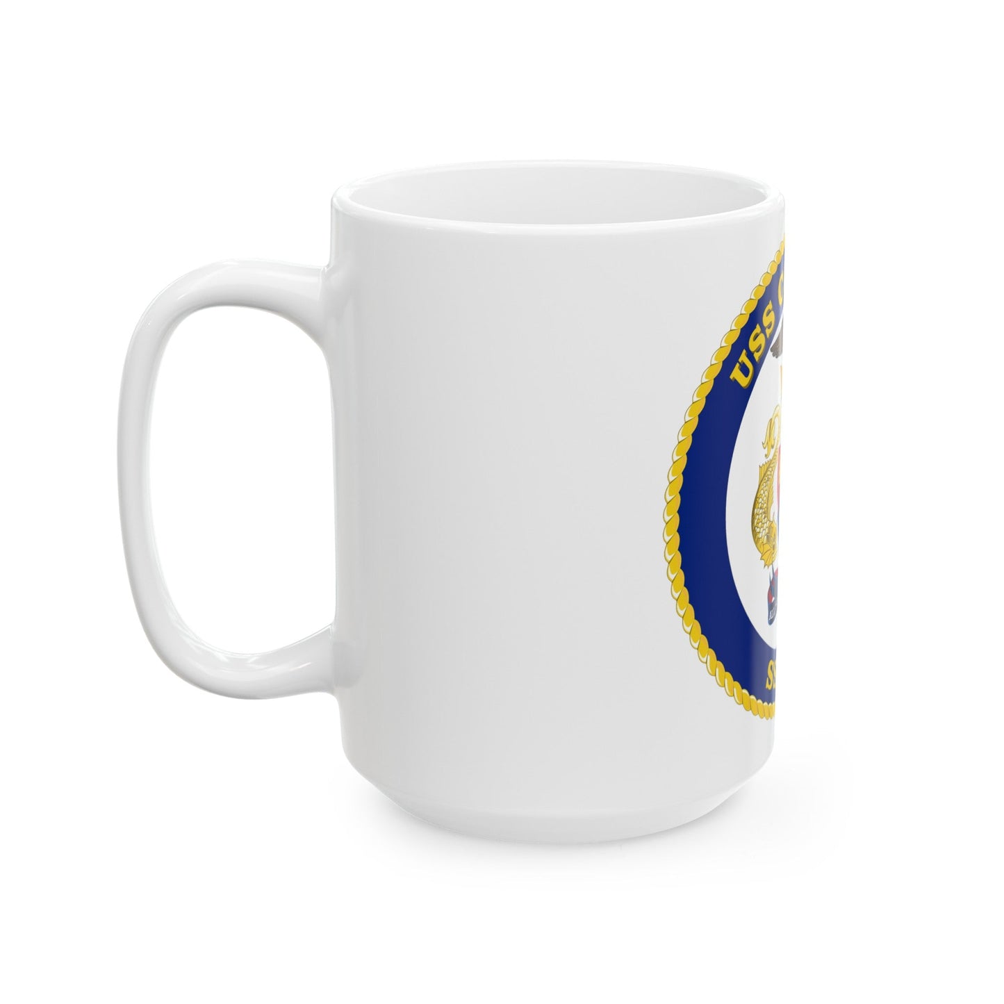USS Columbus SSN 762 (U.S. Navy) White Coffee Mug-The Sticker Space