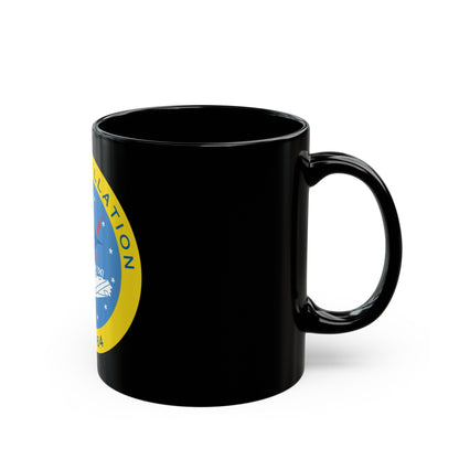 USS Constellation CV 64 (U.S. Navy) Black Coffee Mug-The Sticker Space