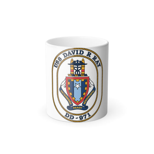 USS David R Ray DD 971 (U.S. Navy) Color Changing Mug 11oz-11oz-The Sticker Space