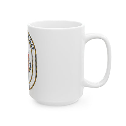 USS David R Ray DD 971 (U.S. Navy) White Coffee Mug-The Sticker Space