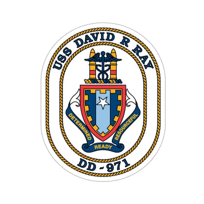 USS David R Ray DD 971 (U.S. Navy) STICKER Vinyl Die-Cut Decal 3 Inch - The Sticker Space