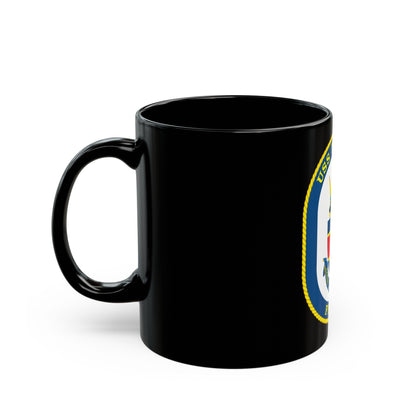 USS De Wert FFG 45 (U.S. Navy) Black Coffee Mug-The Sticker Space