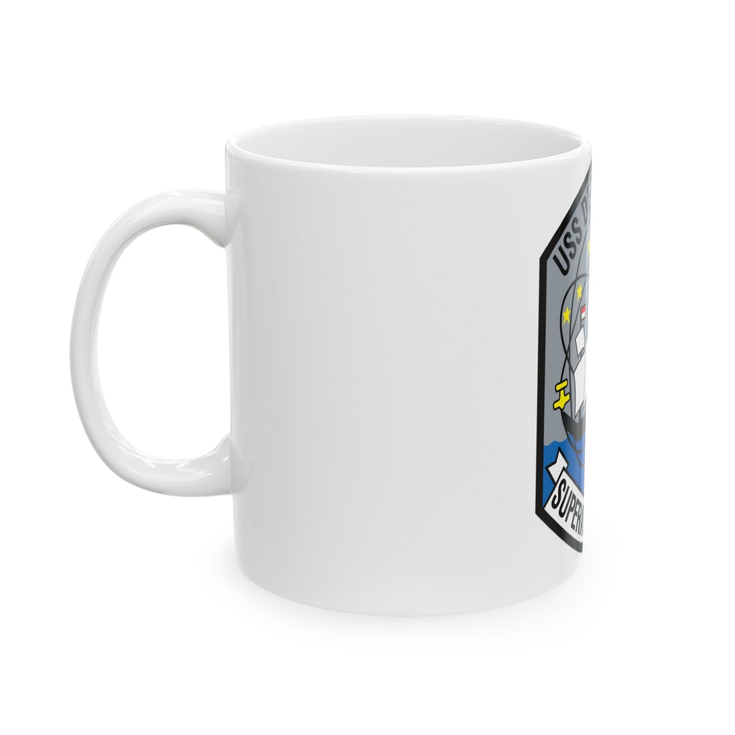 USS Detroit AOE 4 (U.S. Navy) White Coffee Mug-The Sticker Space