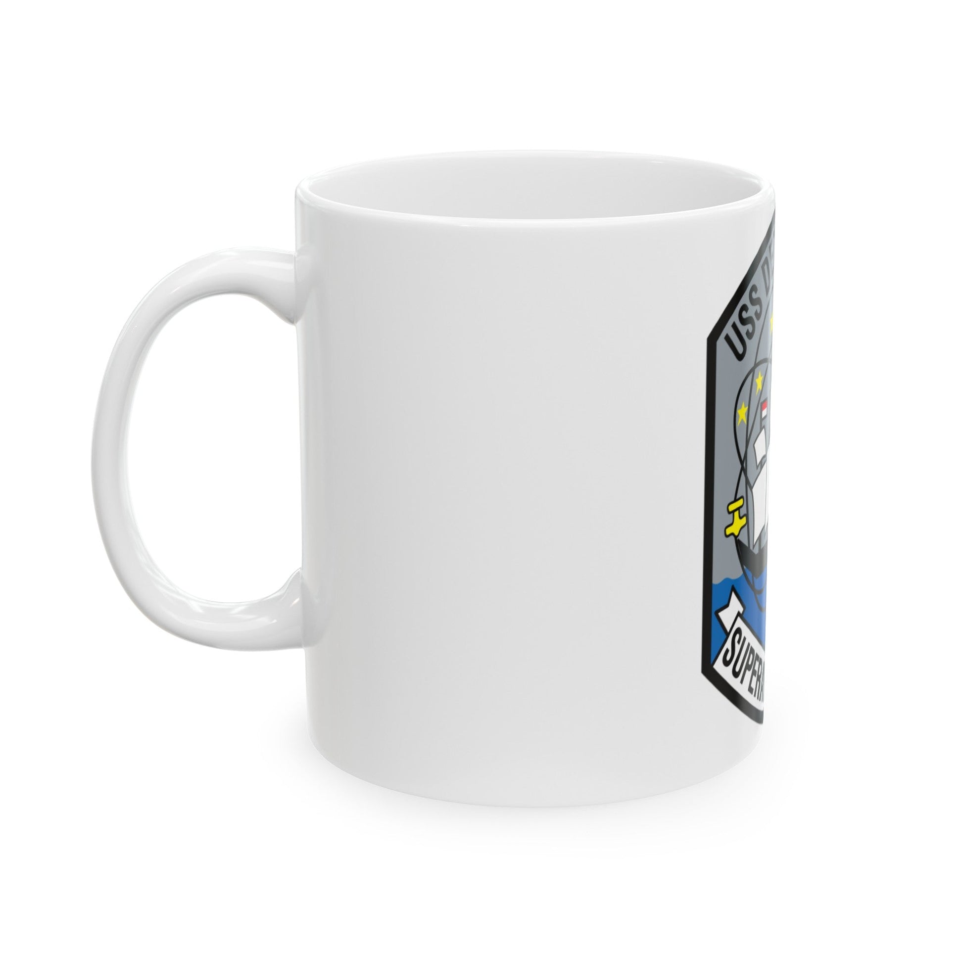 USS Detroit AOE 4 (U.S. Navy) White Coffee Mug-The Sticker Space