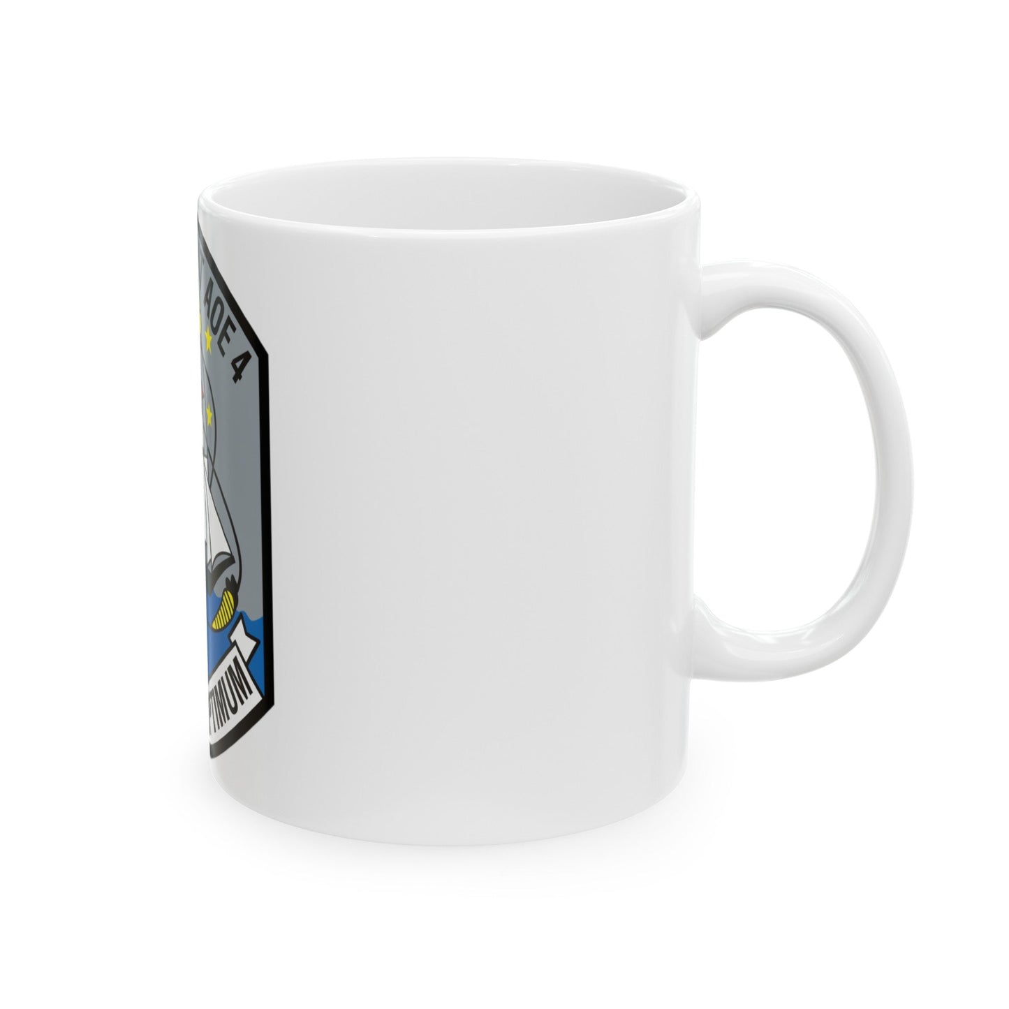 USS Detroit AOE 4 (U.S. Navy) White Coffee Mug-The Sticker Space