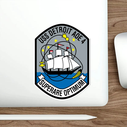 USS Detroit AOE 4 (U.S. Navy) STICKER Vinyl Die-Cut Decal - The Sticker Space