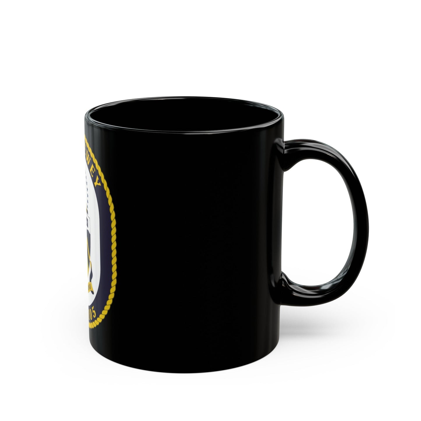 USS Dewey COA (U.S. Navy) Black Coffee Mug-The Sticker Space