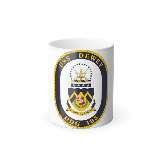 USS Dewey COA (U.S. Navy) Color Changing Mug 11oz-11oz-The Sticker Space