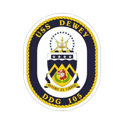 USS Dewey COA (U.S. Navy) STICKER Vinyl Die-Cut Decal 2 Inch - The Sticker Space