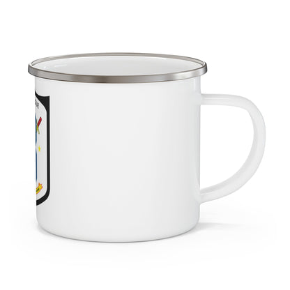 USS Dubuque LPD 8 (U.S. Navy) Enamel Mug 12oz-12oz-The Sticker Space