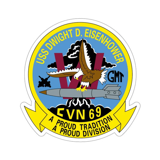 USS Dwight D Eisenhower Proud Tradition (U.S. Navy) STICKER Vinyl Die-Cut Decal 6 Inch - The Sticker Space