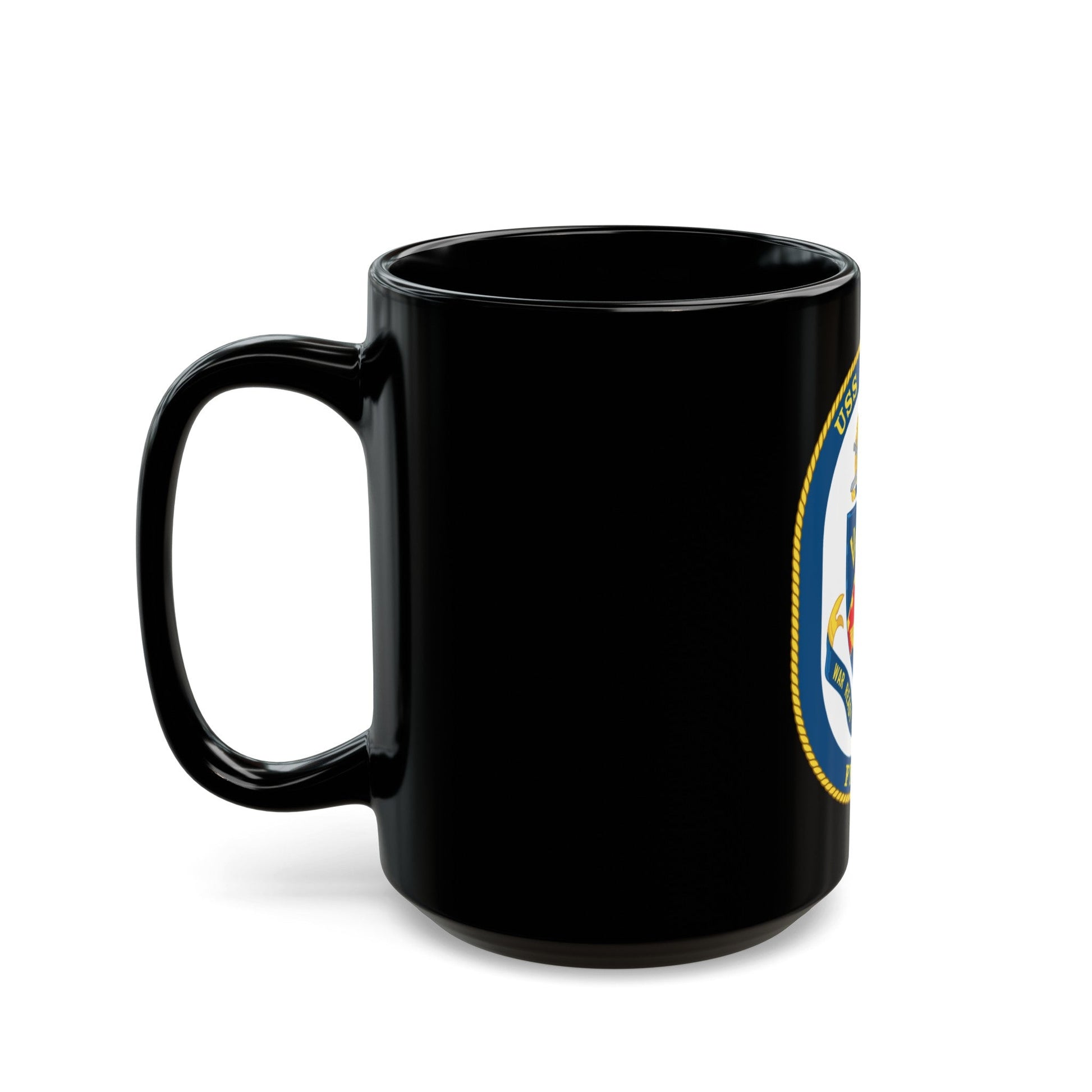 USS Elrod FFG 55 (U.S. Navy) Black Coffee Mug-The Sticker Space