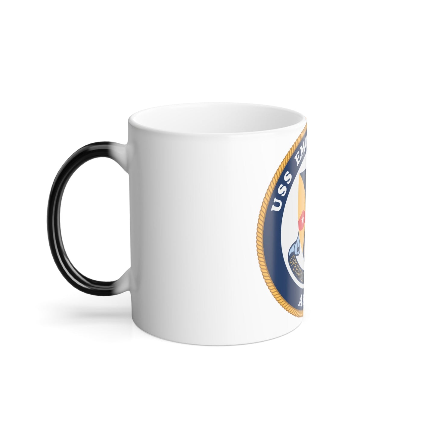 USS Emory S Land AS 39 (U.S. Navy) Color Changing Mug 11oz-11oz-The Sticker Space