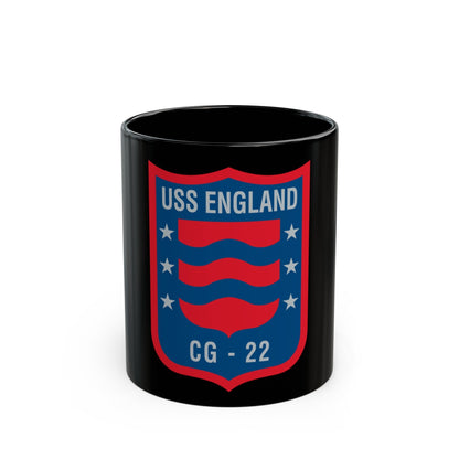 USS England CG 22 (U.S. Navy) Black Coffee Mug-11oz-The Sticker Space