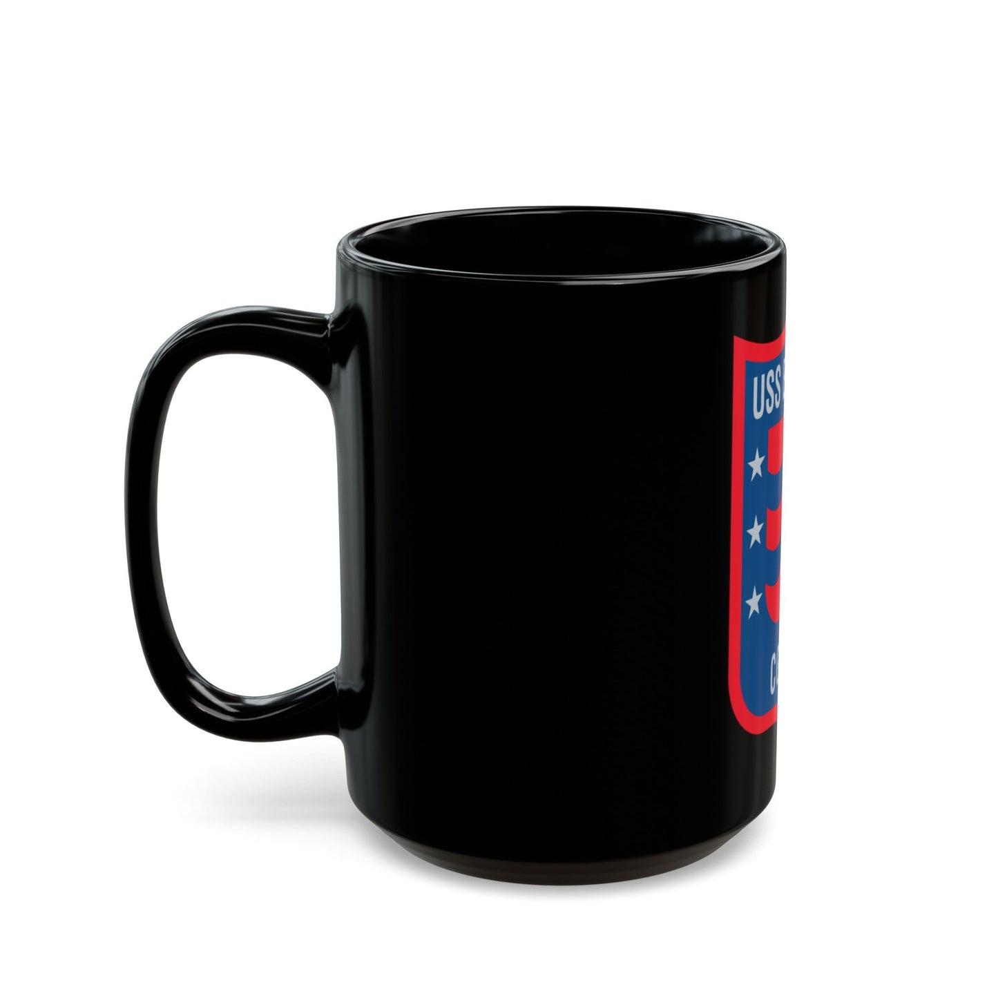 USS England CG 22 (U.S. Navy) Black Coffee Mug-The Sticker Space