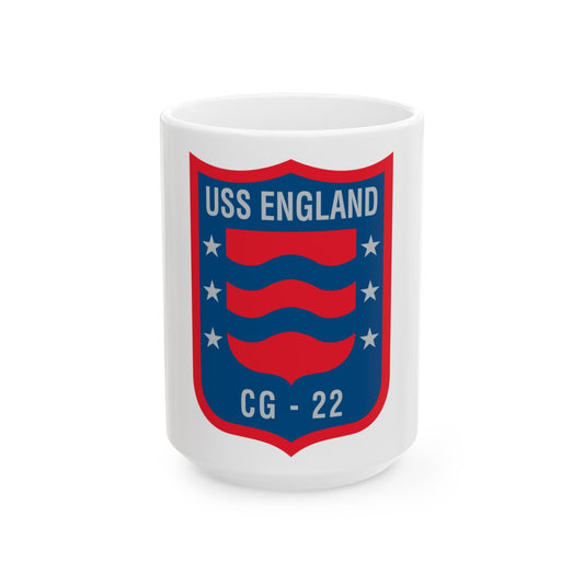 USS England CG 22 (U.S. Navy) White Coffee Mug-15oz-The Sticker Space