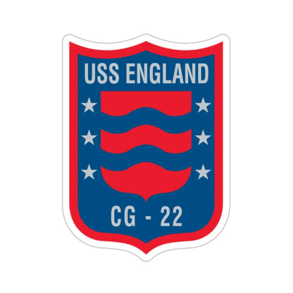 USS England CG 22 (U.S. Navy) STICKER Vinyl Die-Cut Decal 2 Inch - The Sticker Space