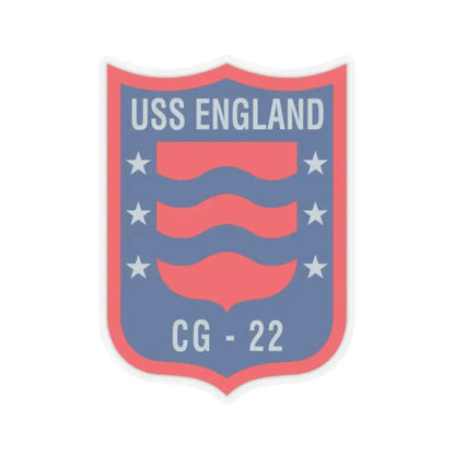 USS England CG 22 (U.S. Navy) STICKER Vinyl Kiss-Cut Decal 2 Inch Transparent - The Sticker Space
