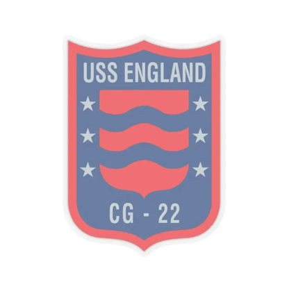 USS England CG 22 (U.S. Navy) STICKER Vinyl Kiss-Cut Decal 3 Inch Transparent - The Sticker Space