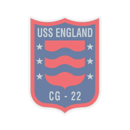 USS England CG 22 (U.S. Navy) STICKER Vinyl Kiss-Cut Decal 4 Inch Transparent - The Sticker Space