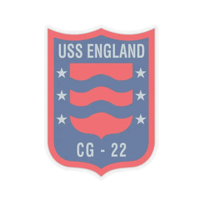 USS England CG 22 (U.S. Navy) STICKER Vinyl Kiss-Cut Decal 6 Inch Transparent - The Sticker Space