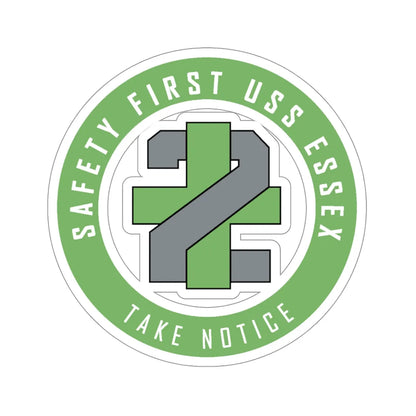 USS Essex LHD 2 Safety 1st (U.S. Navy) STICKER Vinyl Die-Cut Decal 5 Inch - The Sticker Space