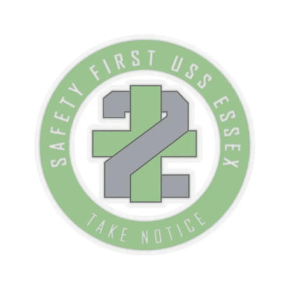 USS Essex LHD 2 Safety 1st (U.S. Navy) STICKER Vinyl Kiss-Cut Decal 4 Inch Transparent - The Sticker Space
