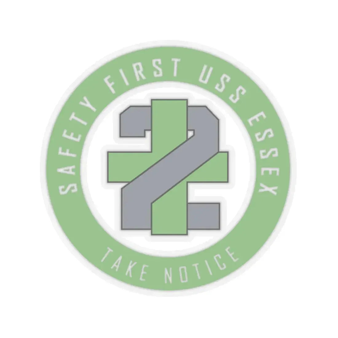 USS Essex LHD 2 Safety 1st (U.S. Navy) STICKER Vinyl Kiss-Cut Decal 6 Inch Transparent - The Sticker Space