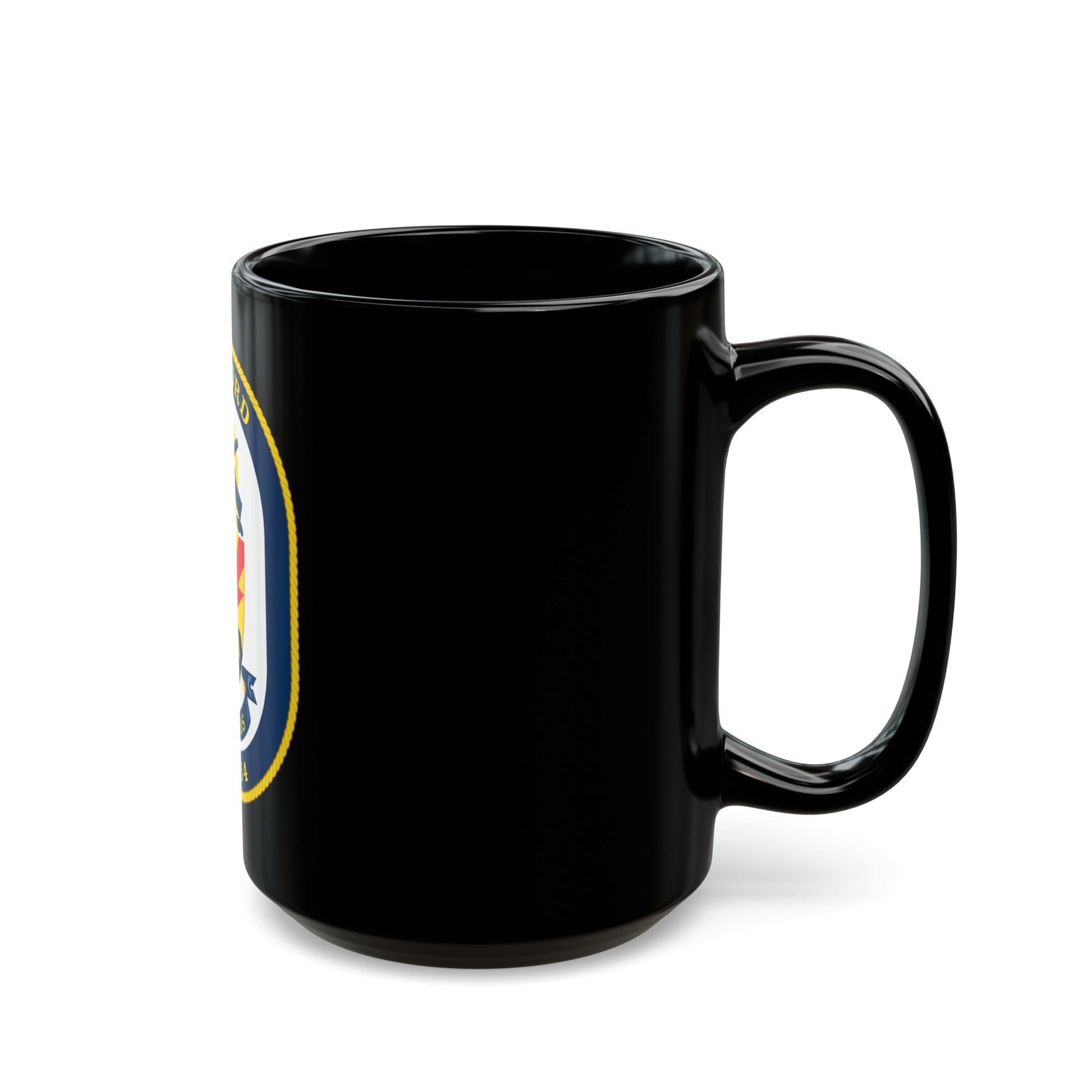 USS Ford FFG 54 (U.S. Navy) Black Coffee Mug-The Sticker Space