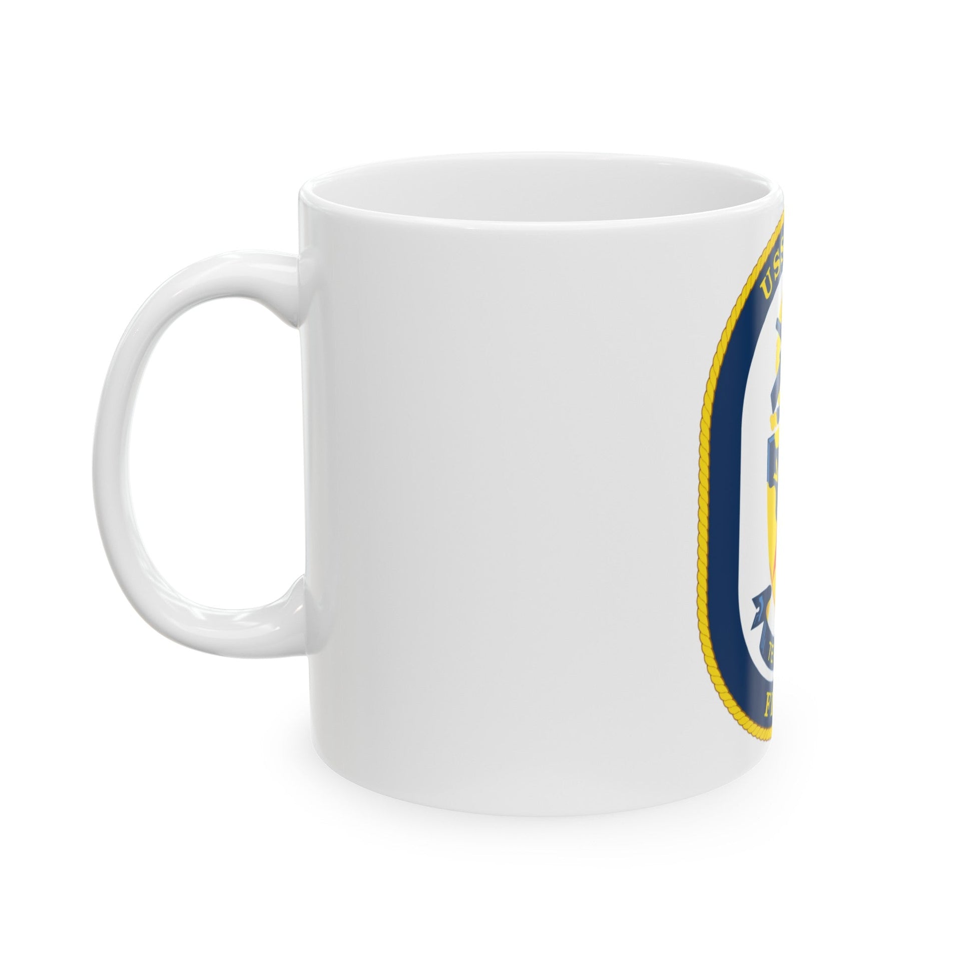 USS Ford FFG 54 (U.S. Navy) White Coffee Mug-The Sticker Space