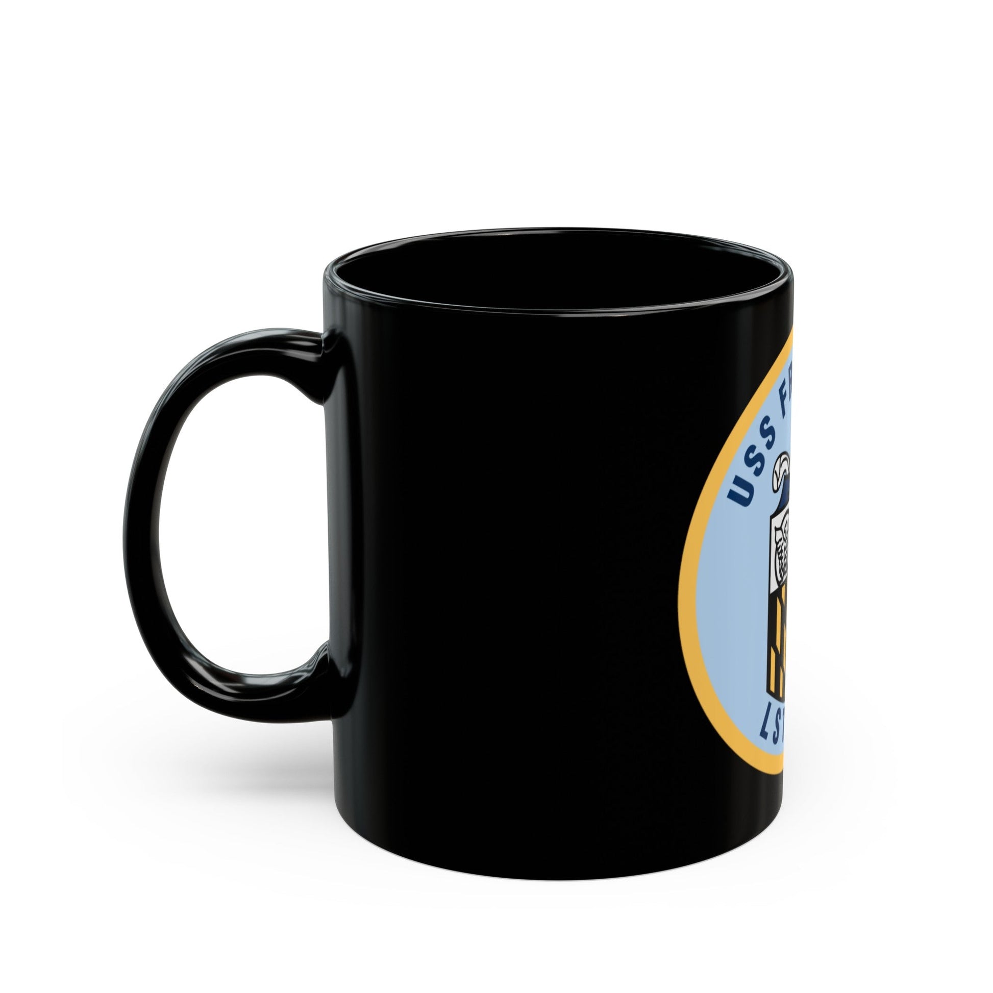 USS Frederick LST 1184 (U.S. Navy) Black Coffee Mug-The Sticker Space