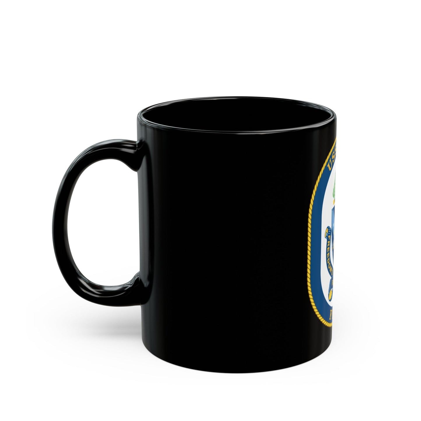 USS Gary FFG 51 (U.S. Navy) Black Coffee Mug-The Sticker Space