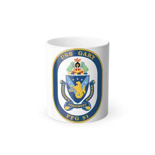 USS Gary FFG 51 (U.S. Navy) Color Changing Mug 11oz-11oz-The Sticker Space