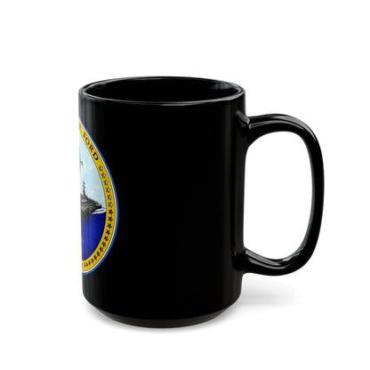 USS Gerald R Ford CVN 78 (U.S. Navy) Black Coffee Mug-The Sticker Space