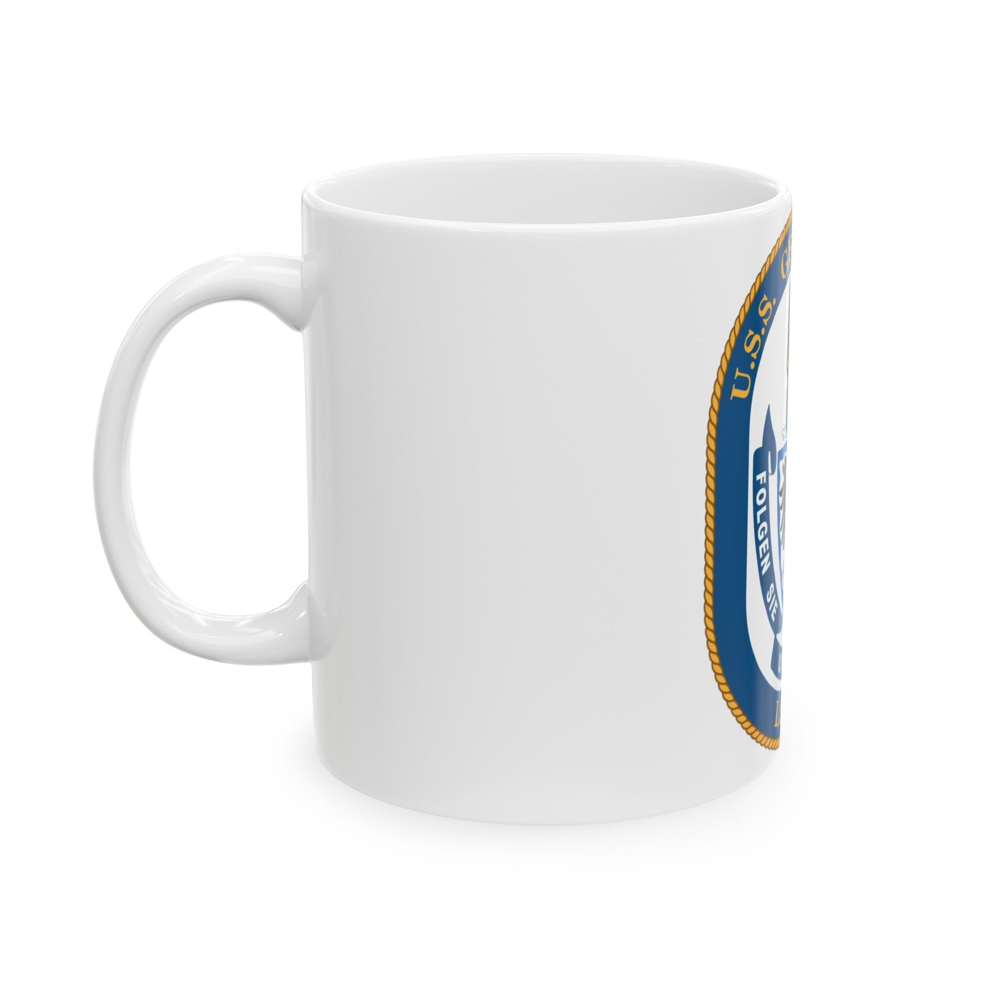 USS Germantown LSD 4 (U.S. Navy) White Coffee Mug-The Sticker Space