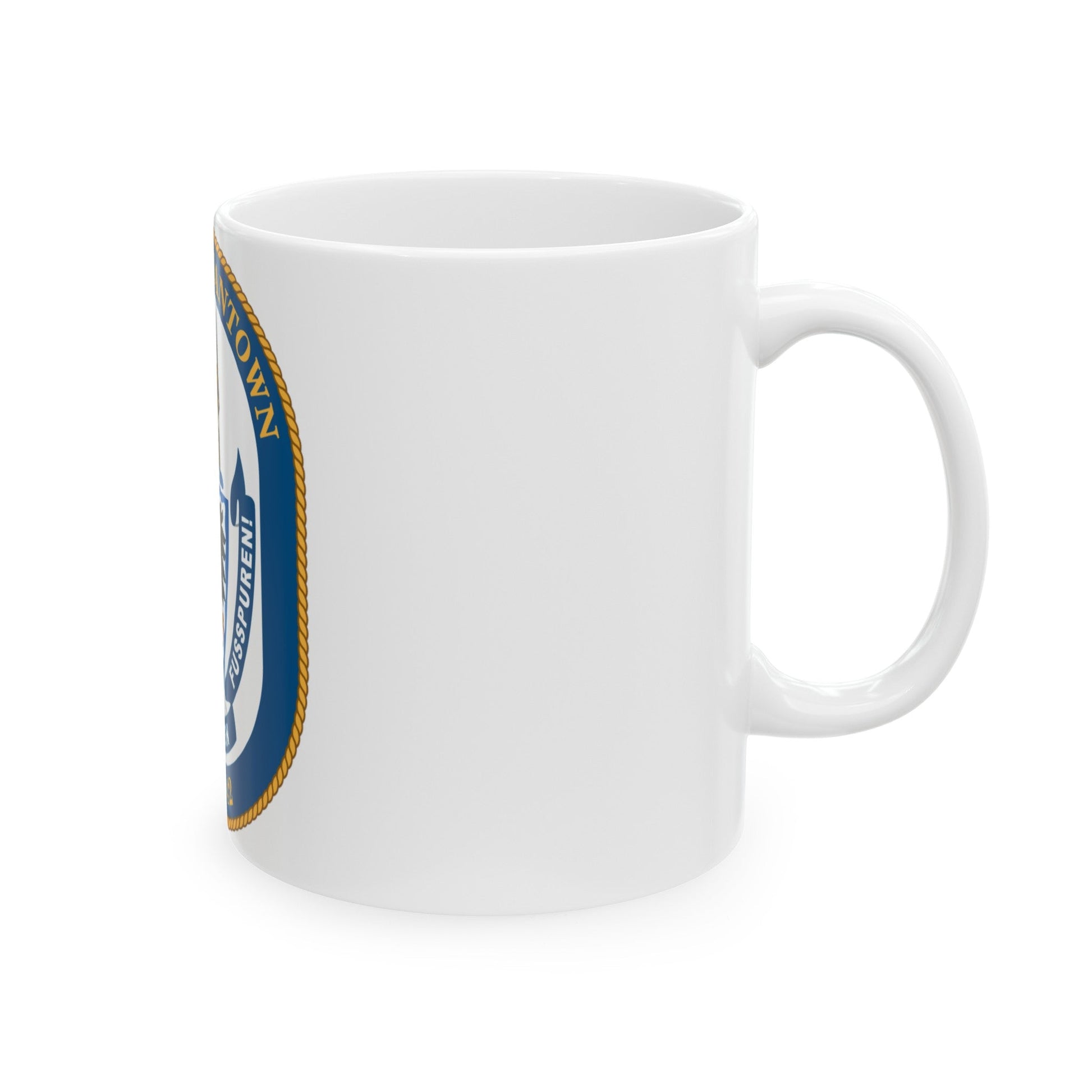 USS Germantown LSD 4 (U.S. Navy) White Coffee Mug-The Sticker Space