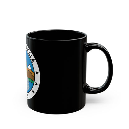 USS Haleakala AE 25 (U.S. Navy) Black Coffee Mug-The Sticker Space