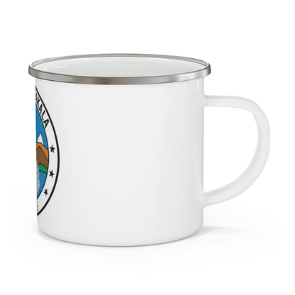 USS Haleakala AE 25 (U.S. Navy) Enamel Mug 12oz-12oz-The Sticker Space