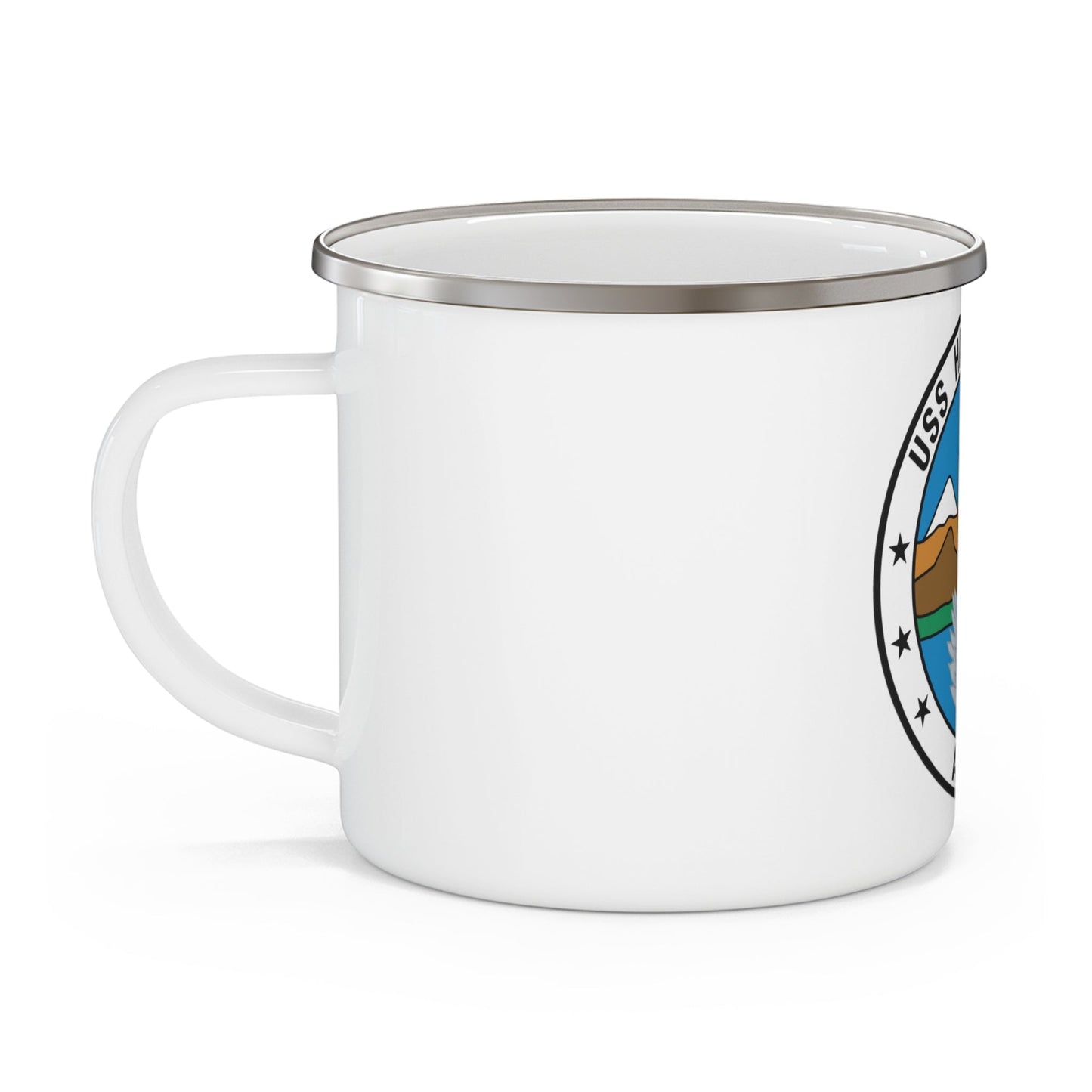 USS Haleakala AE 25 (U.S. Navy) Enamel Mug 12oz-12oz-The Sticker Space