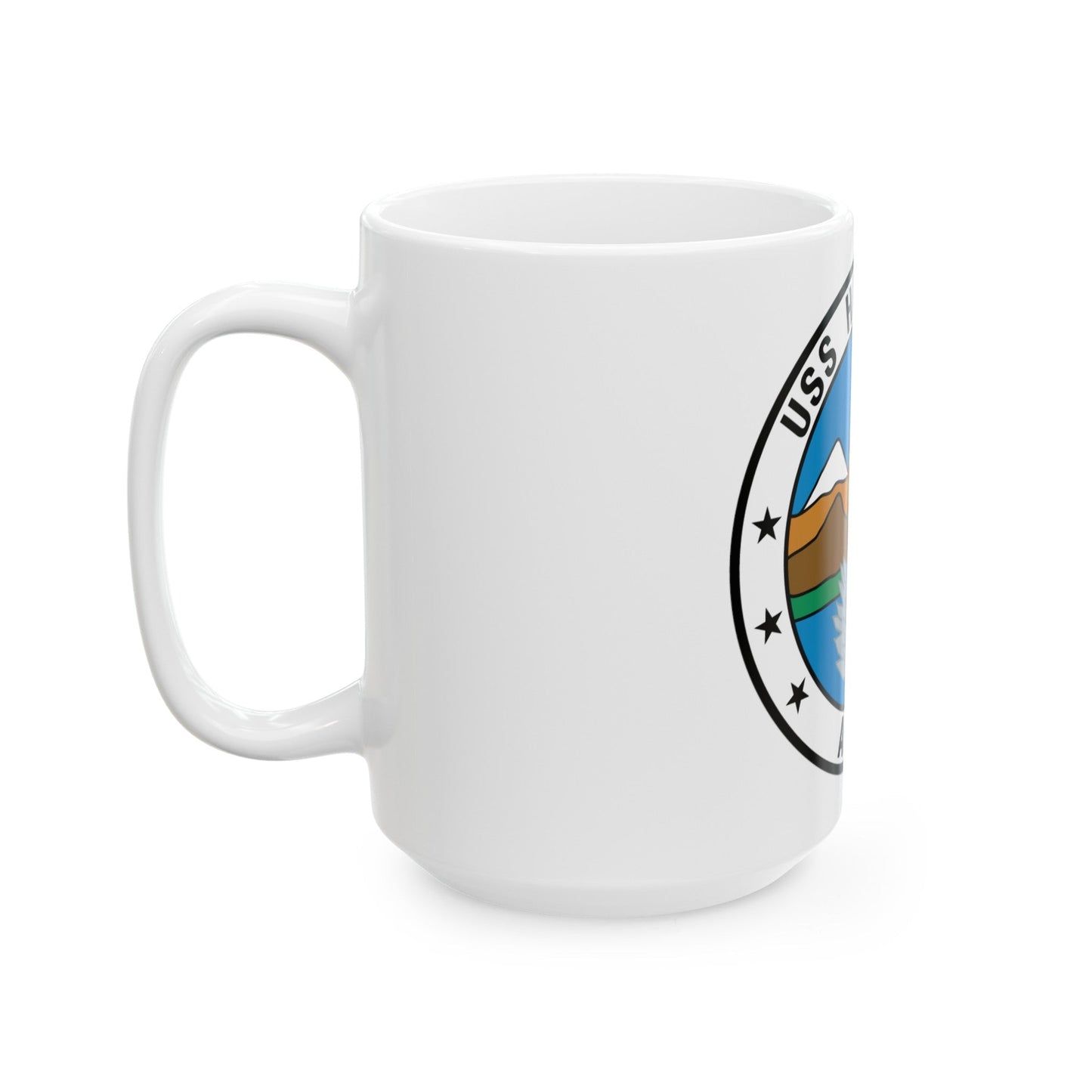 USS Haleakala AE 25 (U.S. Navy) White Coffee Mug-The Sticker Space