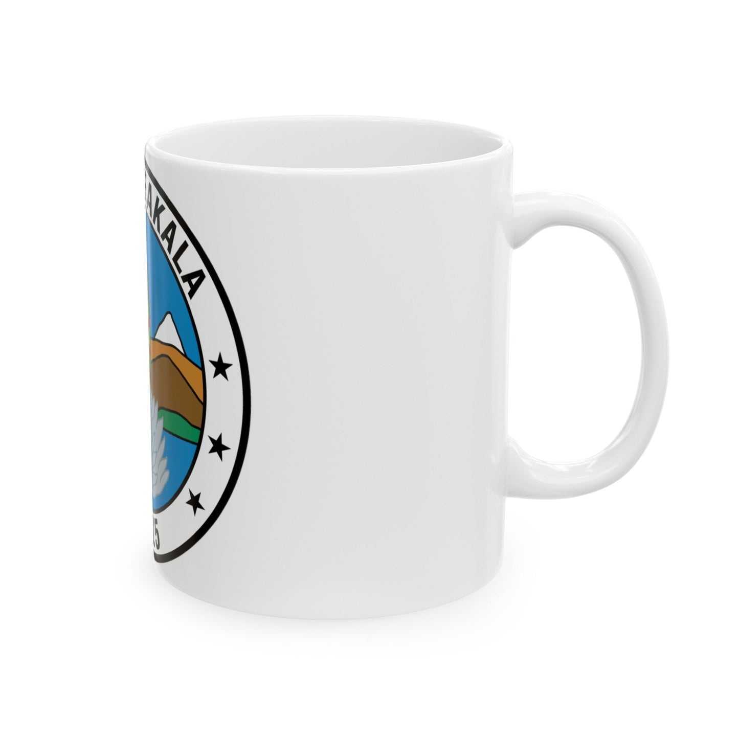 USS Haleakala AE 25 (U.S. Navy) White Coffee Mug-The Sticker Space